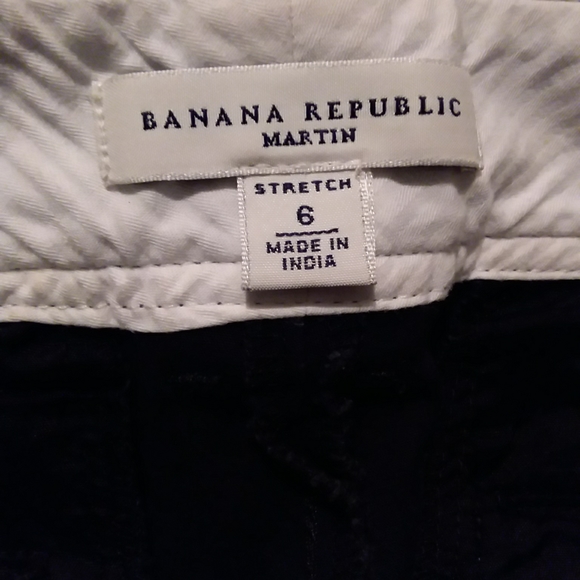 BANANA REPUBLIC MARTIN DARK BLUE 95% COTTON 5% SPANDEX STRETCH ( 6) - Picture 4 of 4